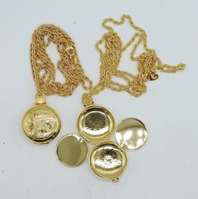 2 AVON FOUR PICTURE LOCKETS