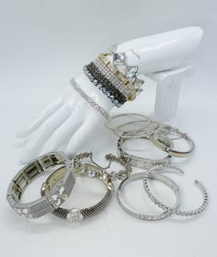 15 RHINESTONE BRACELETS