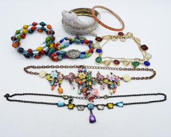 COLORFUL BRACELET / NECKLACE LOT