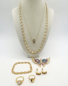 PRETTY GEMSTONE RINGS, EARRINGS +
