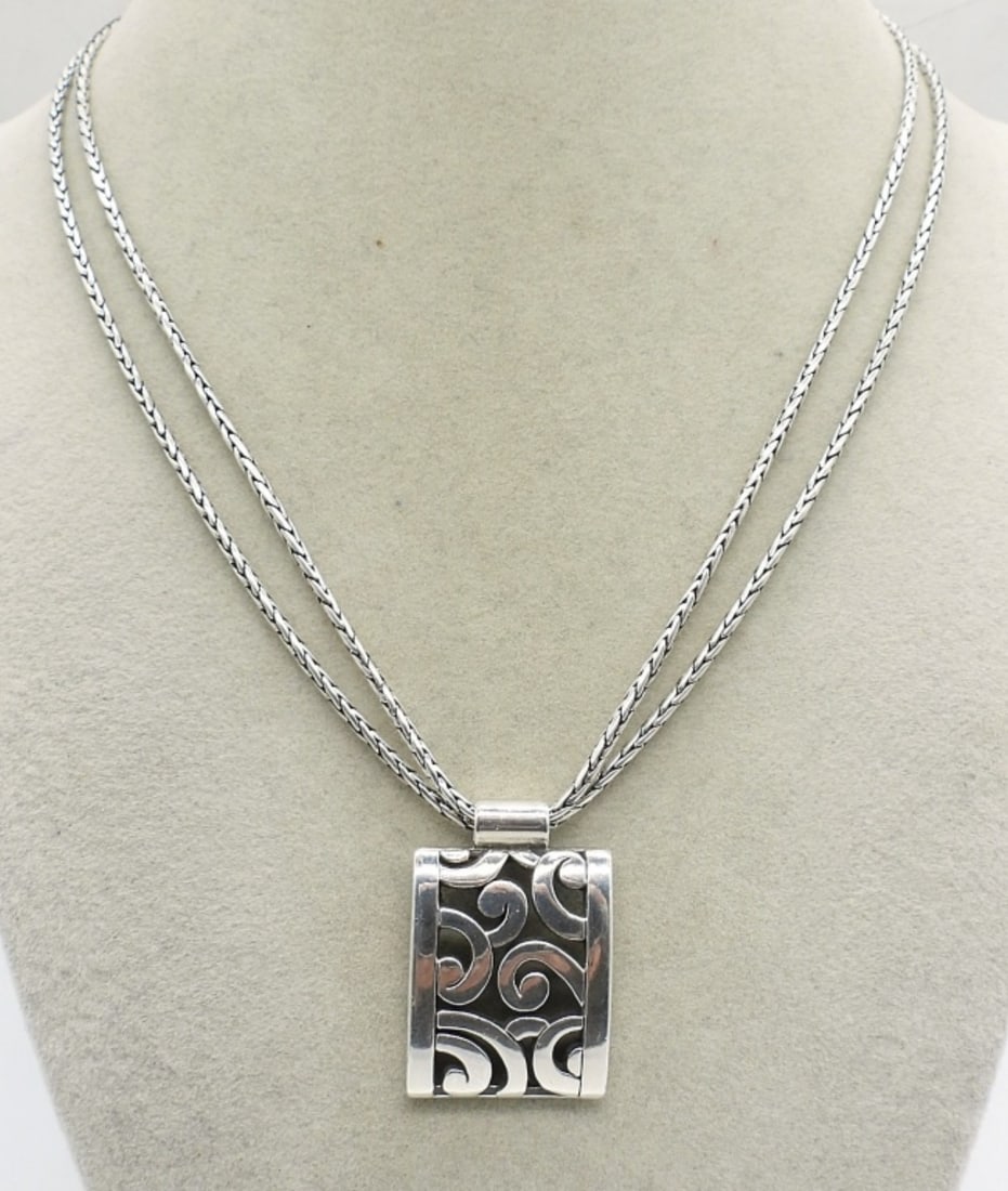 BRIGHTON DECO LACE NECKLACE NWT: 18" SILVER TONE BRIGHTON DECO LACE NECKLACE, STILL NEW WITH TAG! RETAIL PRICE $48.