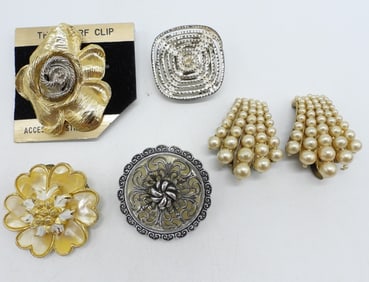 (6) VINTAGE & ANTIQUE CLIPS