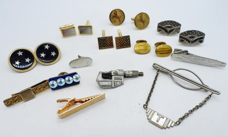 MITUTOYO TIE CLIP & 12 OTHER ACCESSORIES