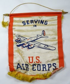 SERVING IN U.S. AIR CORPS BANNER