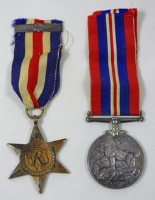 1945 BRITISH WWII MEDAL LOT