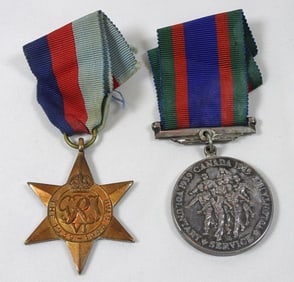 1945 BRITISH WWII MEDAL LOT