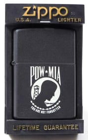 SEALED 1994 MATTE BLACK POW MIA ZIPPO
