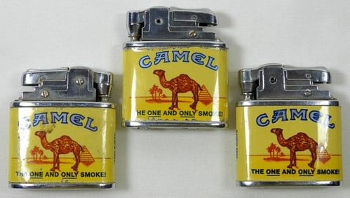 VINTAGE 1995 CAMEL LIGHTERS (3)