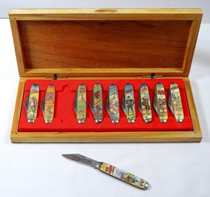WESTERN COLLECTIBLE KNIFE SET of 10