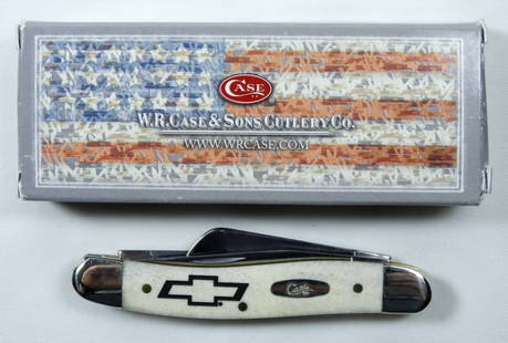CHEVROLET CASE POCKET KNIFE 6318: W.R. CASE & SONS CUTLERY CO POCKET KNIFE IN ORIGINAL BOX