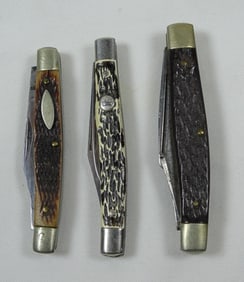 3 DETAILED MINI POCKET KNIVES