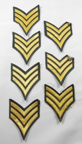 7 VINTAGE US ARMY SERGEANT PATCHES
