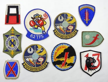 10 VARIETY MILITARY/WAR PATCHES