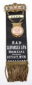 CZECH-SLOVAK PROTECTIVE SOCIETY MILITARY RIBBON