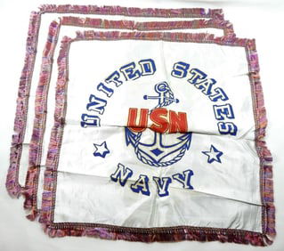 SET OF 3 US NAVY FLAGS