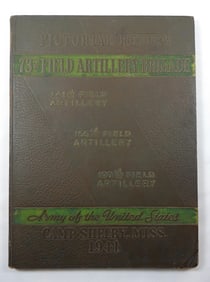 1941 ARMY FA CAMP SHELBY PICTURE REVIEW BOOK