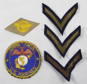 5 VARIETY US MARINES PATCHES