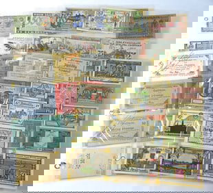 7 SHEETS OF VINTAGE FOREIGN CURRENCY