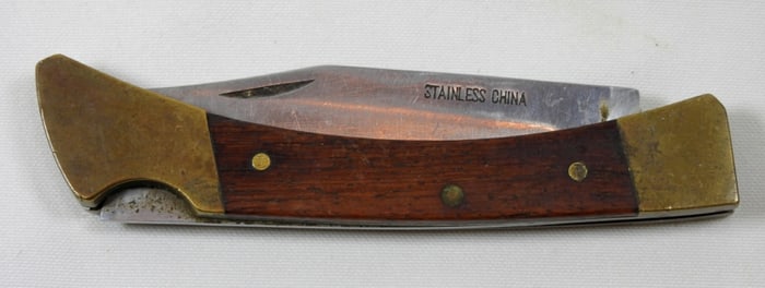 VINTAGE STAINLESS STEAL FOLDING KNIFE