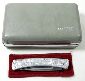 BUCK 513 CLASSIC III ENGRAVED KNIFE