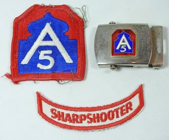 WWII 5th ARMY U.S. MILITARY LOT
