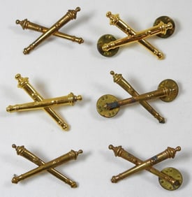 (6) CROSS CANON MILITARY PINS