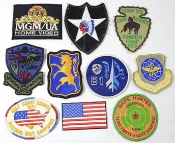 (10) MILITARY PATCHES & MORE