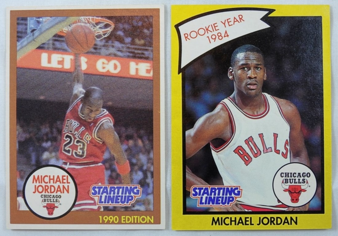 (2) 1990 STARTING LINEUP MICHAEL JORDAN