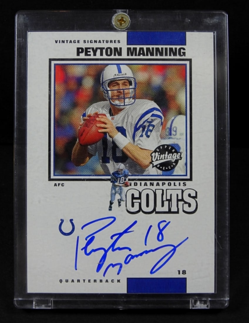 PEYTON MANNING SIGNED UPPER DECK (1 of 2)