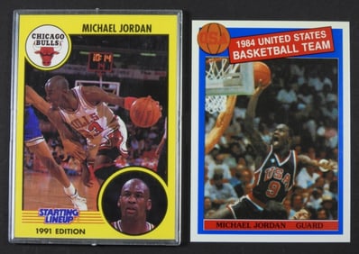 (2) MICHAEL JORDAN BASKETBALL CARDS
