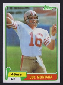 1981 TOPPS #216 JOE MONTANA ROOKIE