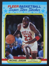 1988/89 FLEER STICKER #7 MICHAEL JORDAN
