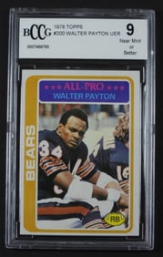 1978 TOPPS #200 WALTER PAYTON BCCG 9