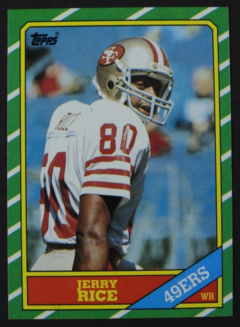1986 TOPPS JERRY RICE ROOKIE #161: NICE EX/EM