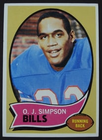 1970 TOPPS #90 O.J. SIMPSON ROOKIE