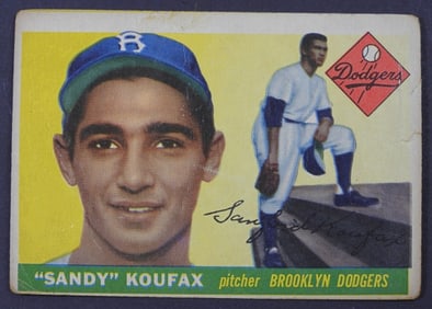 1955 TOPPS #123 SANDY KOUFAX (RC)