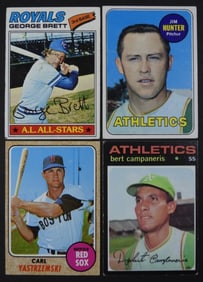 (4) BASEBALL STAR CARDS & ROOKIES