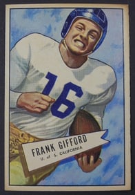 1952 BOWMAN LARGE #16 FRANK GIFFORD