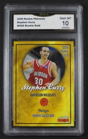 STEPHEN CURRY 2009 ROOKIE PHENOMS GOLD