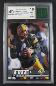 BRETT FAVRE GAME USED JERSEY CARD