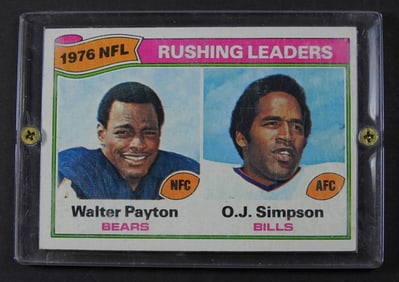 1977 TOPPS #3 PAYTON / OJ SIMPSON