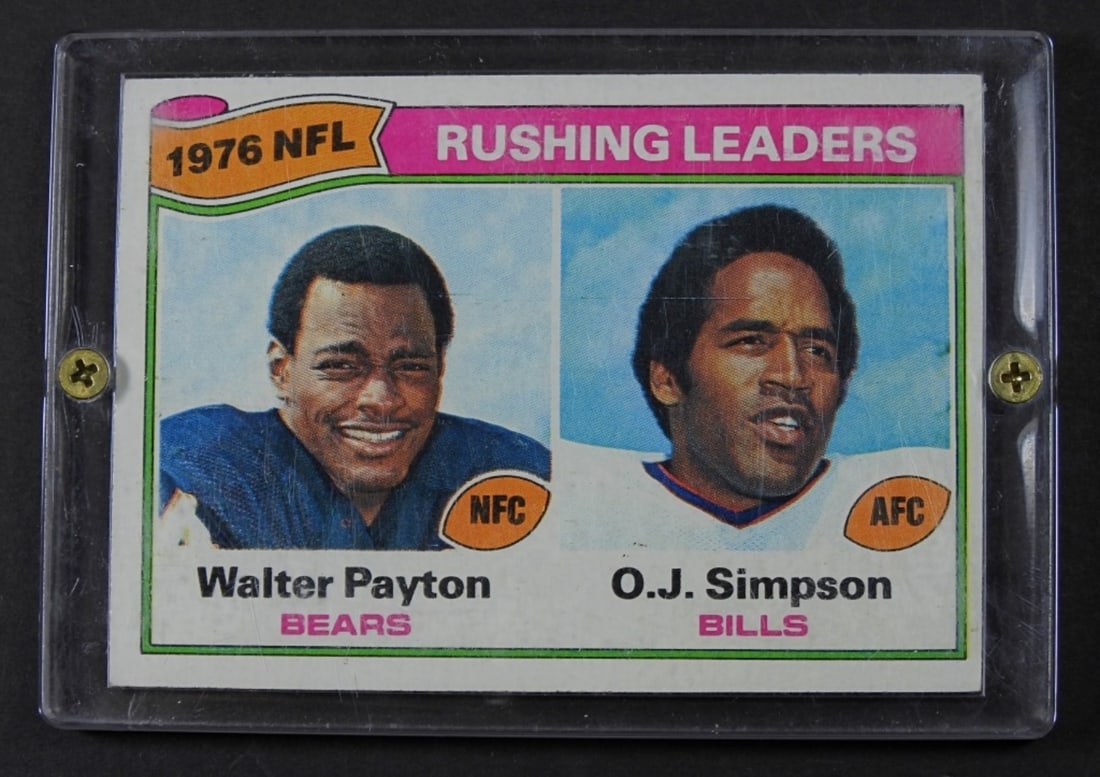 1977 TOPPS #3 PAYTON / OJ SIMPSON (1 of 2)