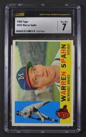 1960 TOPPS #445 WARREN SPAHN CSG 7