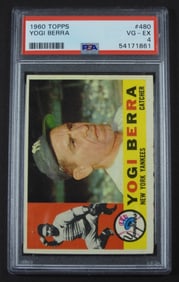 1960 TOPPS #480 YOGI BERRA PSA 4