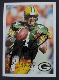 BRETT FAVRE AUTO 1994 FLEER CARD