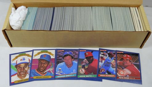 1986 DONRUSS BASEBALL BOX with STARS