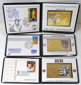 (3) FIRST DAY ISSUE GOLD FOIL STAMPS