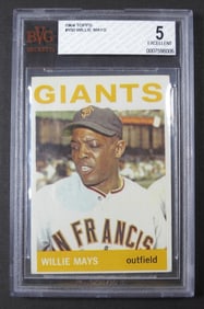 1964 TOPPS #150 WILLIE MAYS BVG 5