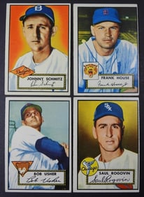 4 1954 TOPPS BASEBALL CARD