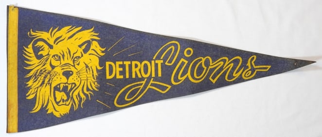 1 DETROIT LIONS PENNANT